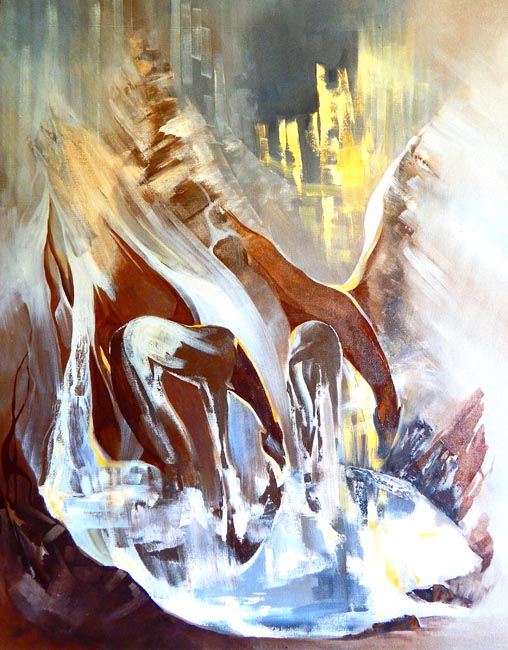 Аджиева В.Б. «Лунный вечер», 2016 (холст, масло)